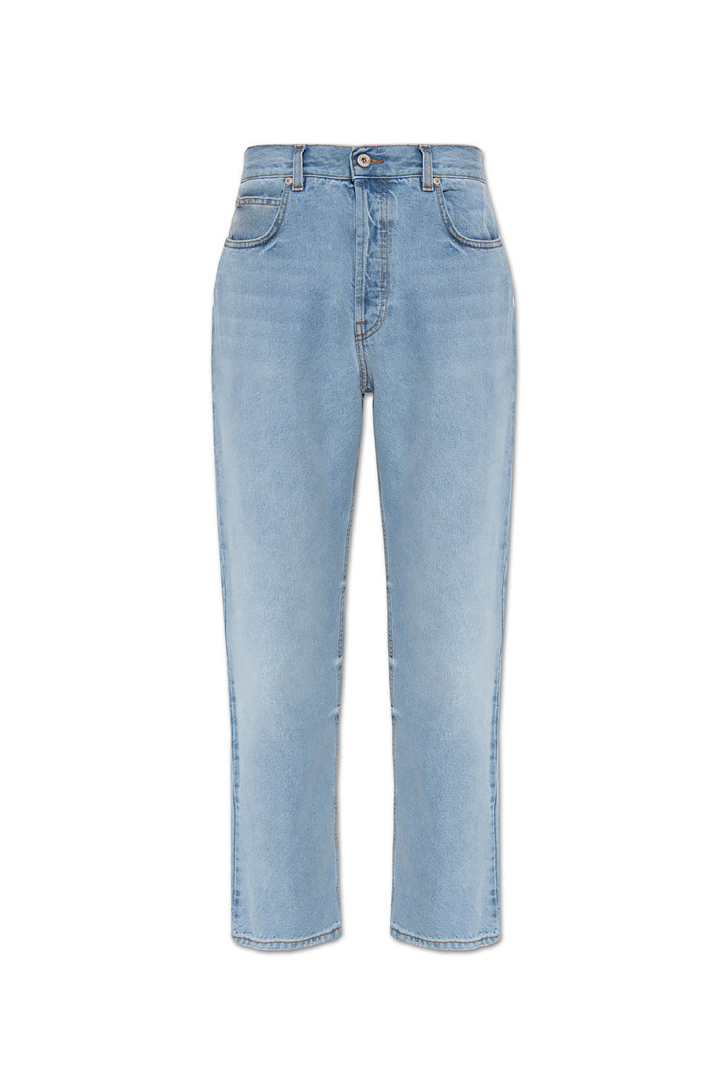 Jeans with leather patch Loewe - SchaferandweinerShops TW